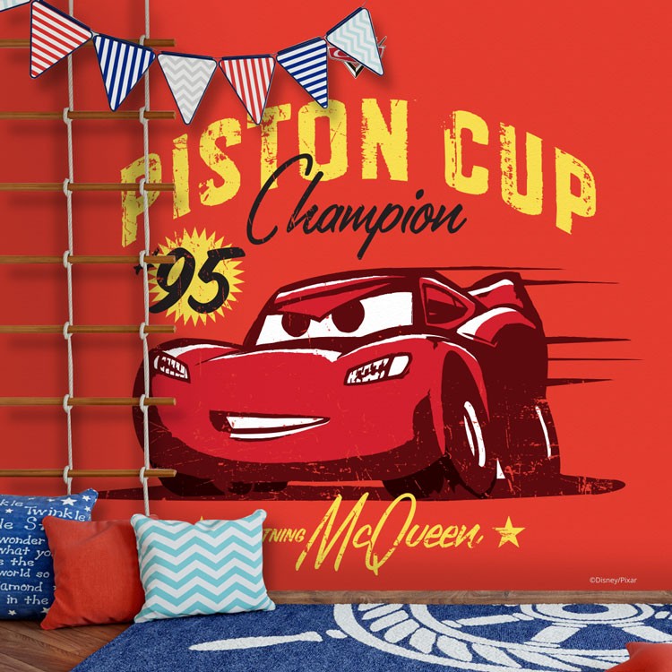 Ταπετσαρία Τοίχου Piston Cup, Cars