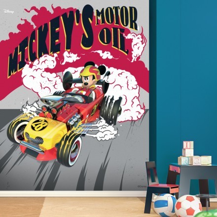 Mickey's motor oil, Mickey Mouse! Ταπετσαρία Τοίχου