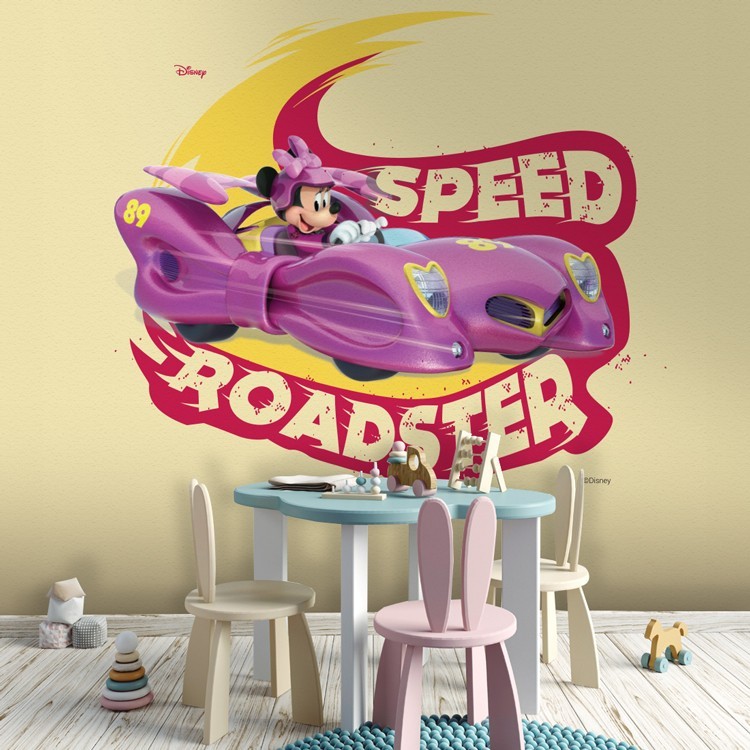 Ταπετσαρία Τοίχου Speed roaster, Minnie Mouse!