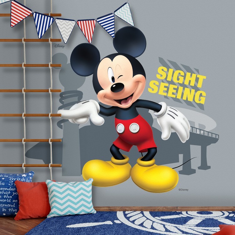 Ταπετσαρία Τοίχου Sightseeing, Mickey Mouse!