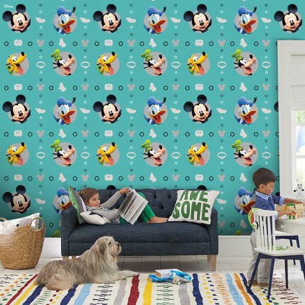 Mickey, Donald, Goofy and Pluto! Ταπετσαρία Τοίχου