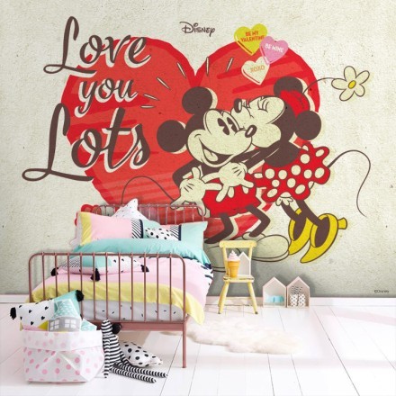 Love you Lots , Mickey Ταπετσαρία Τοίχου