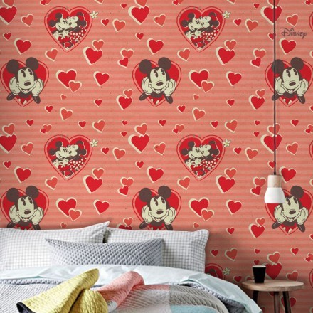 Mickey in Love Ταπετσαρία Τοίχου