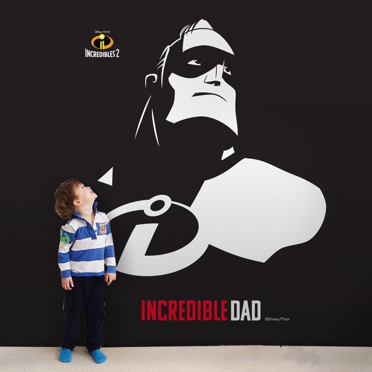 Ταπετσαρία Τοίχου Incredible Dad, The Incredibles!