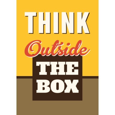 Think outside the box - Αφίσα-Poster