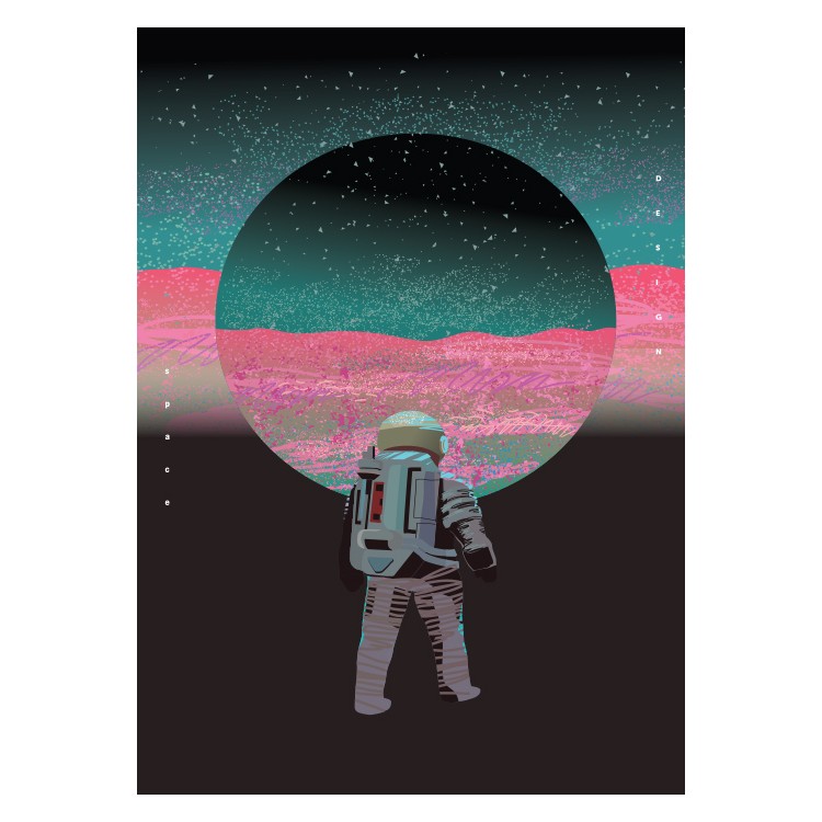 40 Χ 50 εκ. Αστροναύτης στο Φεγγάρι - Αφίσα Poster