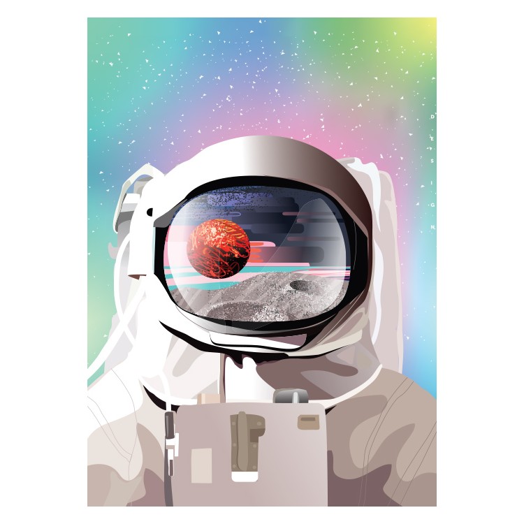40 Χ 50 εκ. Αστροναύτης στο διάστημα - Αφίσα Poster