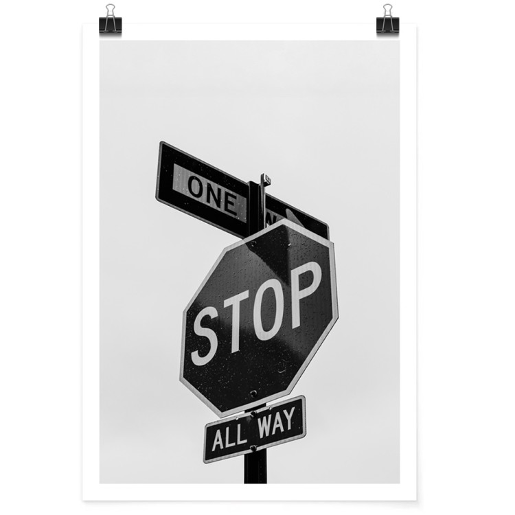 20 x 30 εκ Πινακίδα Stop - Poster-Αφίσα