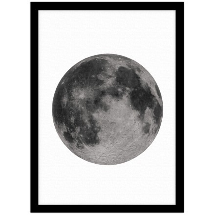Γκρι Σελήνη - Πίνακας σε καμβά