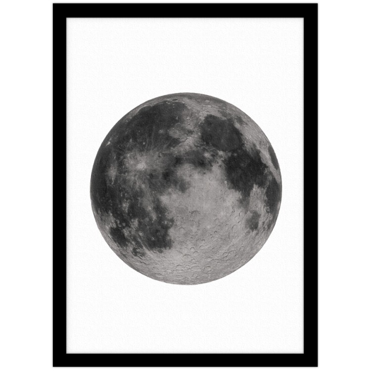 40 x 50 εκ Γκρι Σελήνη - Πίνακας σε καμβά