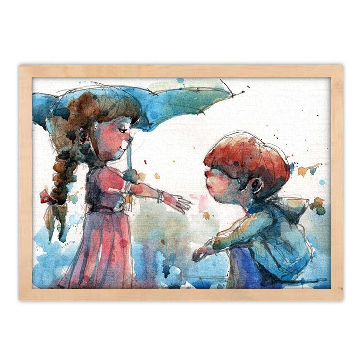 Πίνακας σε Καμβά Έλα κάτω από την ομπρέλα