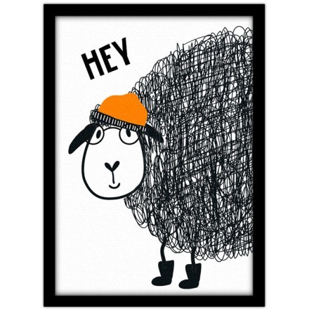 Hey sheep Πίνακας σε Καμβά