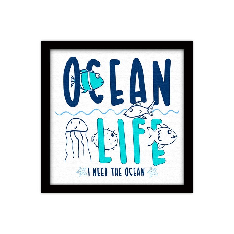 Πίνακας σε Καμβά Η ζωή στον ωκεανό