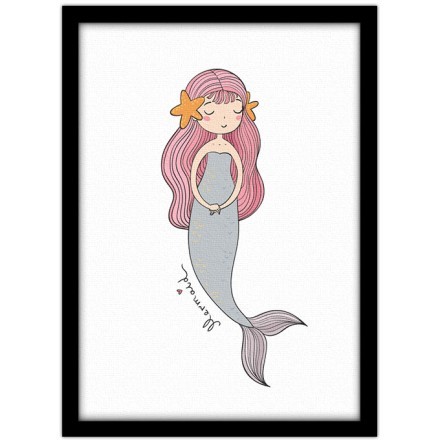 Mermaid Πίνακας σε Καμβά