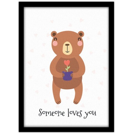 Someone loves you Πίνακας σε Καμβά