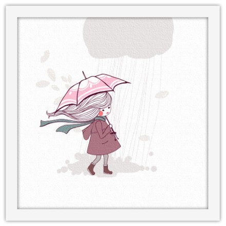 Κοριτσάκι στη βροχή