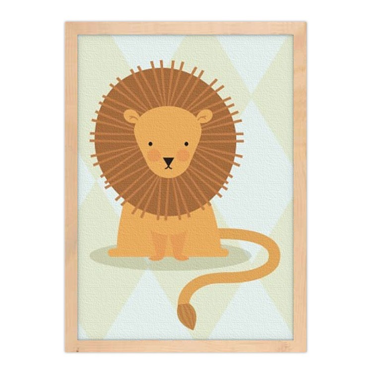 Πίνακας σε Καμβά Γλυκό λιοντάρι