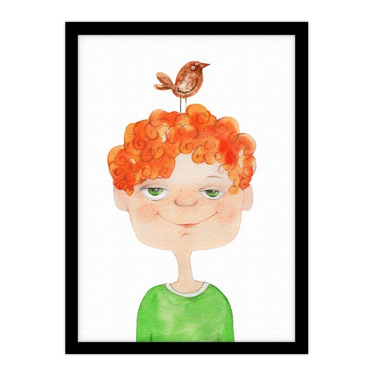 Πίνακας σε Καμβά Αγόρι με πορτοκαλί μαλλιά