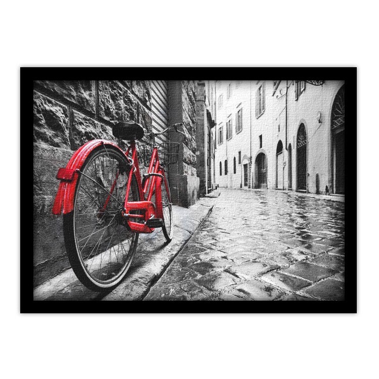 Πίνακας σε Καμβά Κόκκινο Ποδήλατο