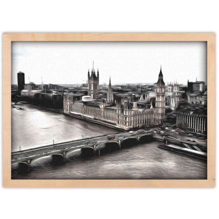 Thames River Πίνακας σε Καμβά