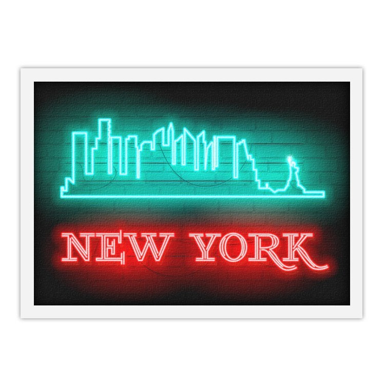 Πίνακας σε Καμβά New York vector graphic