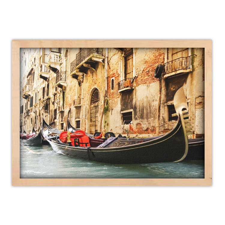 Πίνακας σε Καμβά Παραδοσιακή Βενετία: βόλτα με γόνδολα