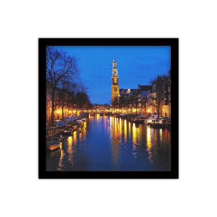 Πίνακας σε Καμβά Prinsengracht κανάλι στο Άμστερνταμ