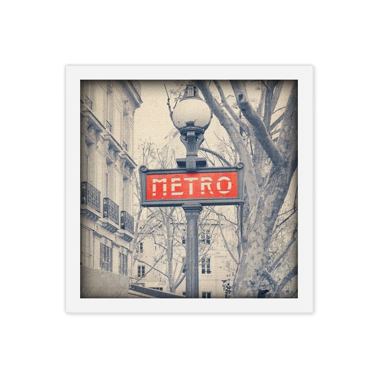 Πίνακας σε Καμβά Μετρό στο Παρίσι