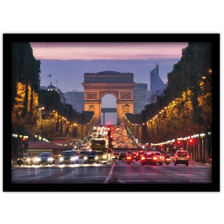 Παρίσι τη Νύχτα Πίνακας σε Καμβά
