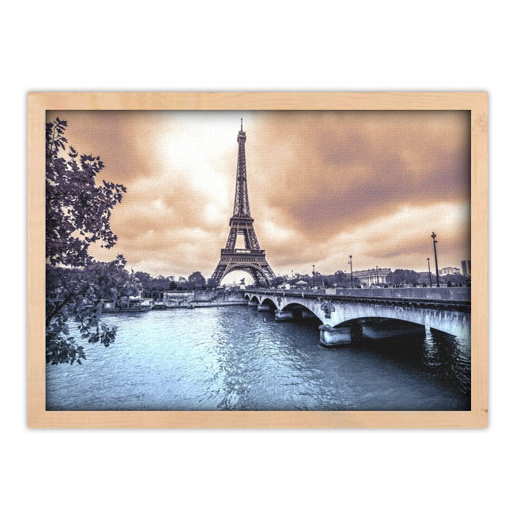 Πίνακας σε Καμβά Συννεφιασμένη μέρα στο Παρίσι