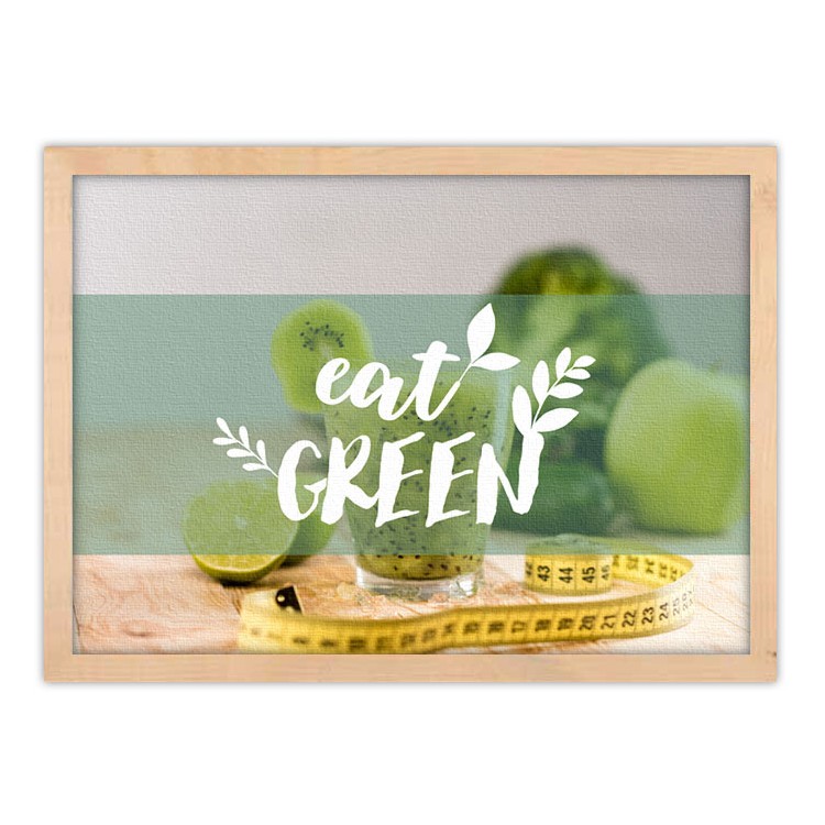 Πίνακας σε Καμβά Eat Green