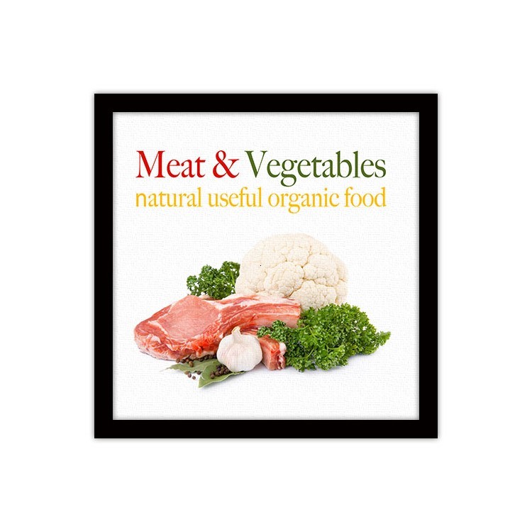 Πίνακας σε Καμβά Κρέας και λαχανικά