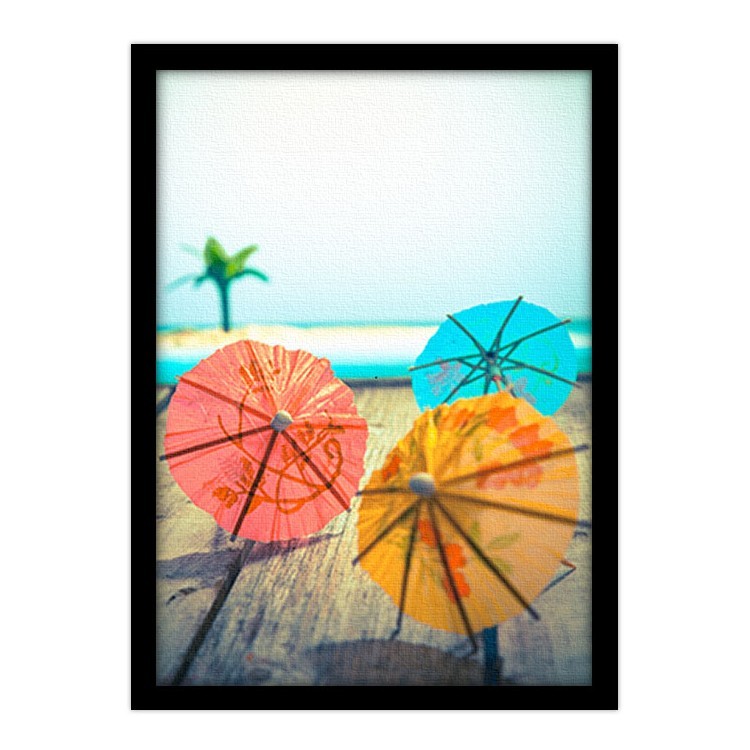 Πίνακας σε Καμβά Διακοσμητικές χρωματιστές ομπρέλες