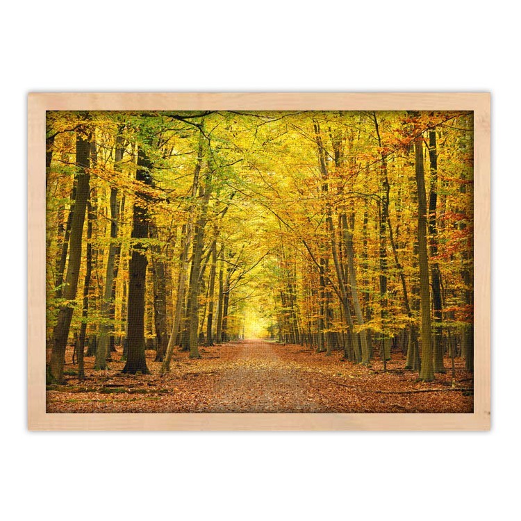 Πίνακας σε Καμβά Φθινόπωρο δρόμος στο δάσος