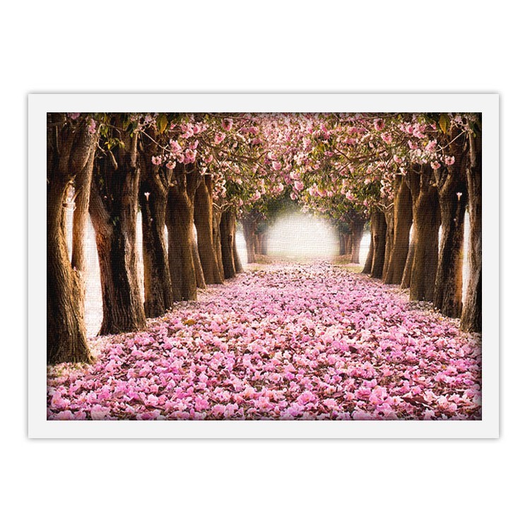 Πίνακας σε Καμβά Ροζ δάσος