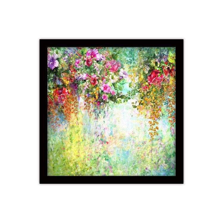 Πίνακας σε Καμβά Πολύχρωμα λουλούδια