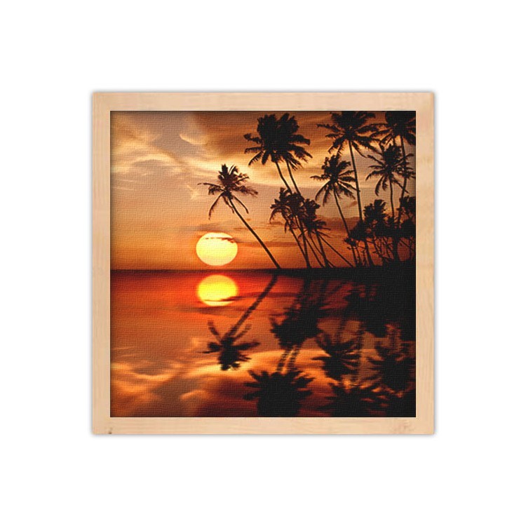 Πίνακας σε Καμβά Αντανάκλαση ηλιοβασιλέματος