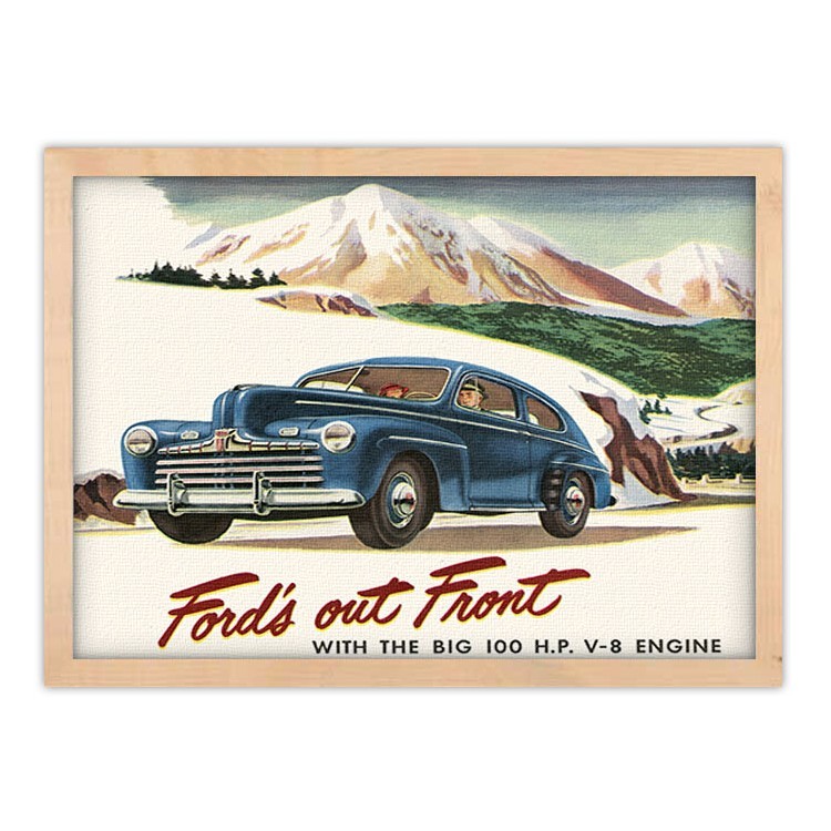 Πίνακας σε Καμβά Παλιά πόστερς Ford's out front