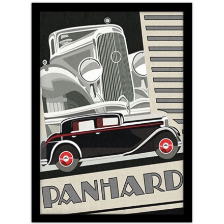 Παλιά πόστερς Panhard Πίνακας σε Καμβά