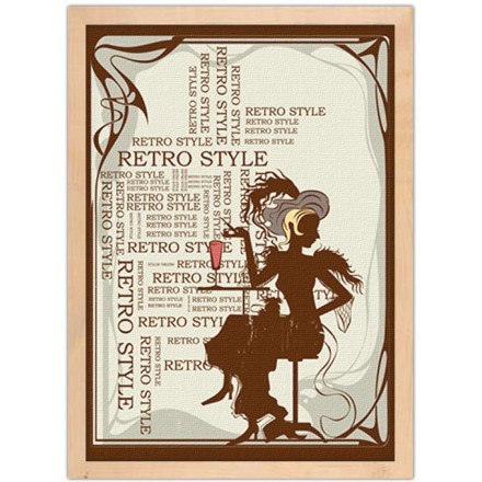 Παλιά πόστερς Retro style Πίνακας σε Καμβά