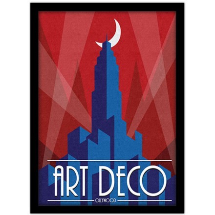 Art deco Hollywood Πίνακας σε Καμβά