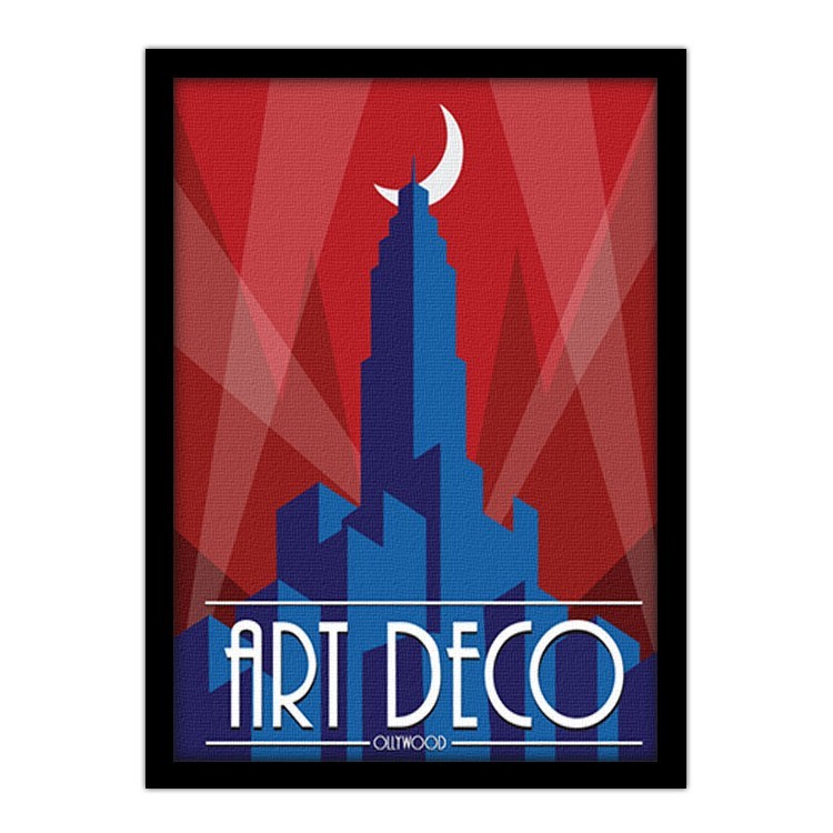 Πίνακας σε Καμβά Art deco Hollywood