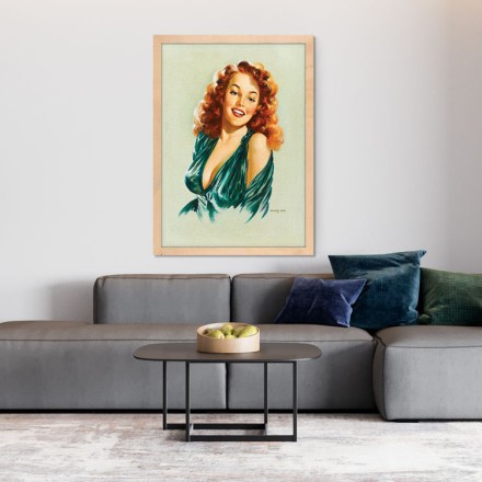 Pin up γυναίκα κοκκινομάλλα