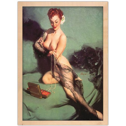 Pin up γυμνή γυναίκα Πίνακας σε Καμβά