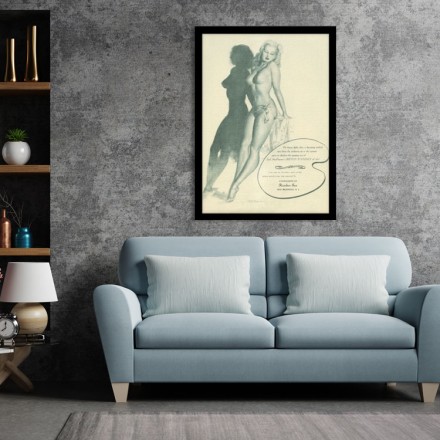Pin up γυναίκα που ποζάρει