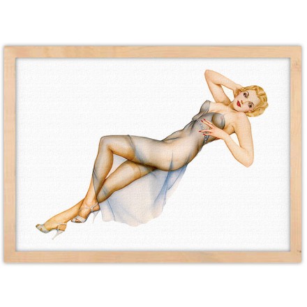 Pin up αισθησιακή γυναίκα Πίνακας σε Καμβά