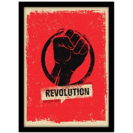 Revolution, γροθιά Πίνακας σε Καμβά