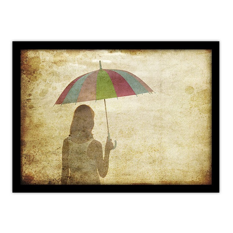 Πίνακας σε Καμβά Γυναίκα με ομπρέλα