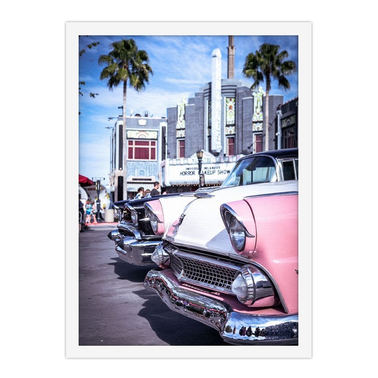 Πίνακας σε Καμβά Ρετρό αμάξι στην Καλιφόρνια