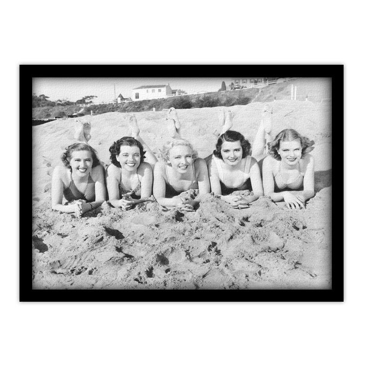 Πίνακας σε Καμβά Κορίτσια στην άμμο